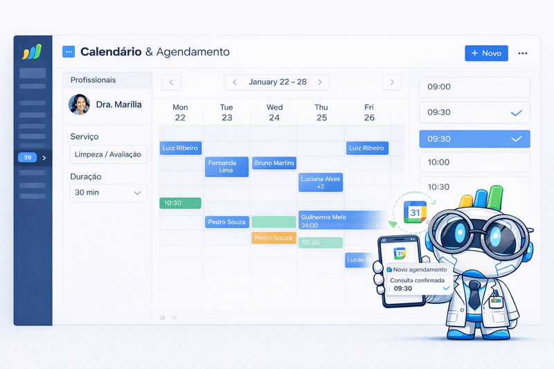 Agendamento 24h pelo WhatsApp